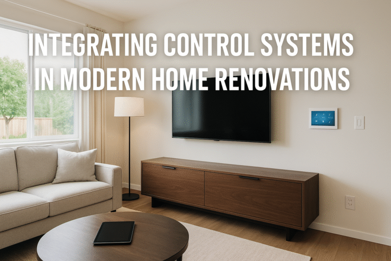 Smart & Sustainable: Integrating Control Systems in Modern Home Renovations